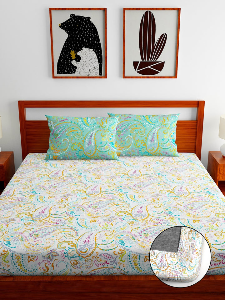 Home Ecstasy 100% Cotton 140TC Bedsheets, Premium