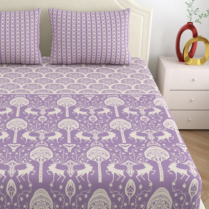 Home Ecstasy 100% Cotton 140TC Bedsheets, Premium