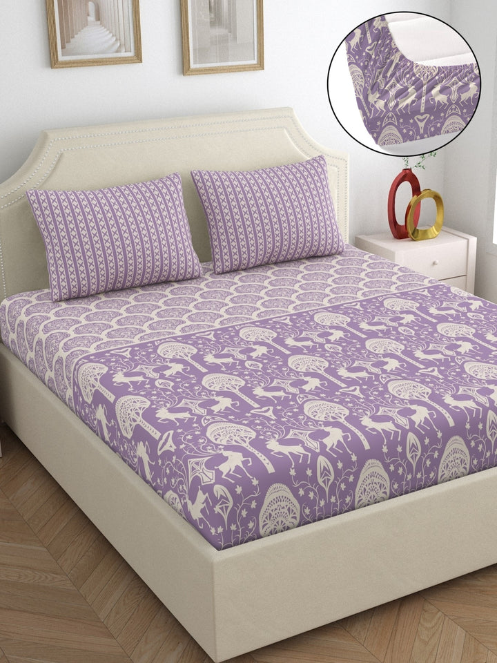 Home Ecstasy 100% Cotton 140TC Bedsheets, Premium