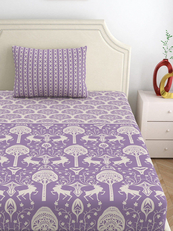 Home Ecstasy 100% Cotton 140TC Bedsheets, Premium
