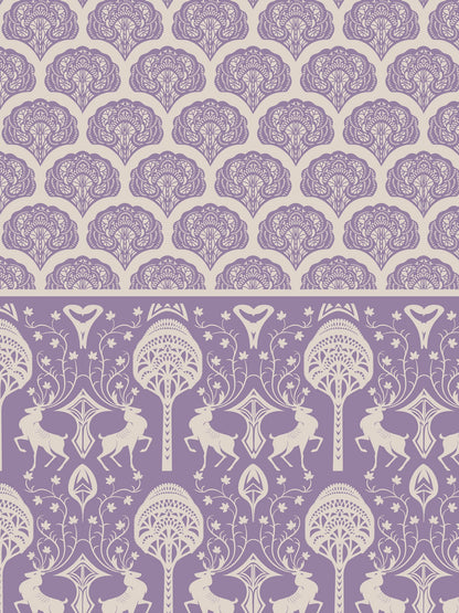 Home Ecstasy 100% Cotton Bedsheets, Premium | 140 TC | Purple