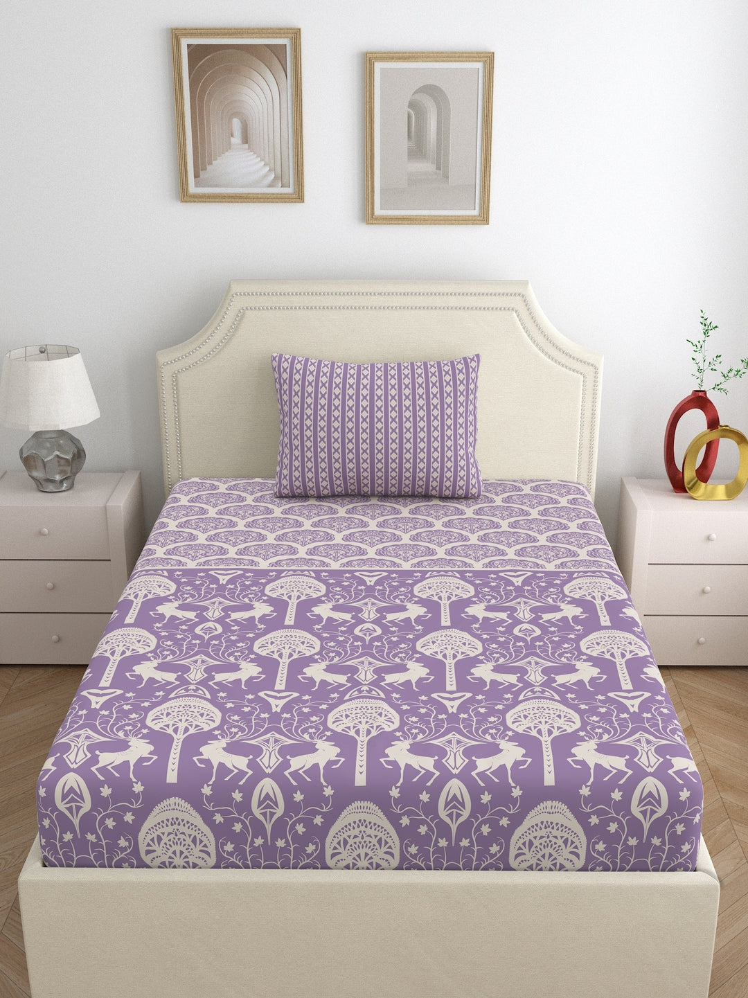Home Ecstasy 100% Cotton 140TC Bedsheets, Premium