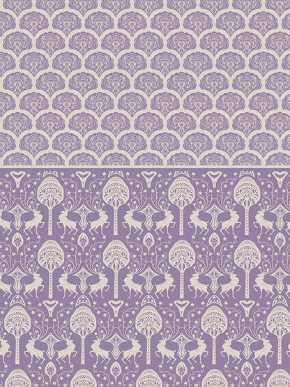 Home Ecstasy 100% Cotton Bedsheets, Premium | 140 TC | Purple