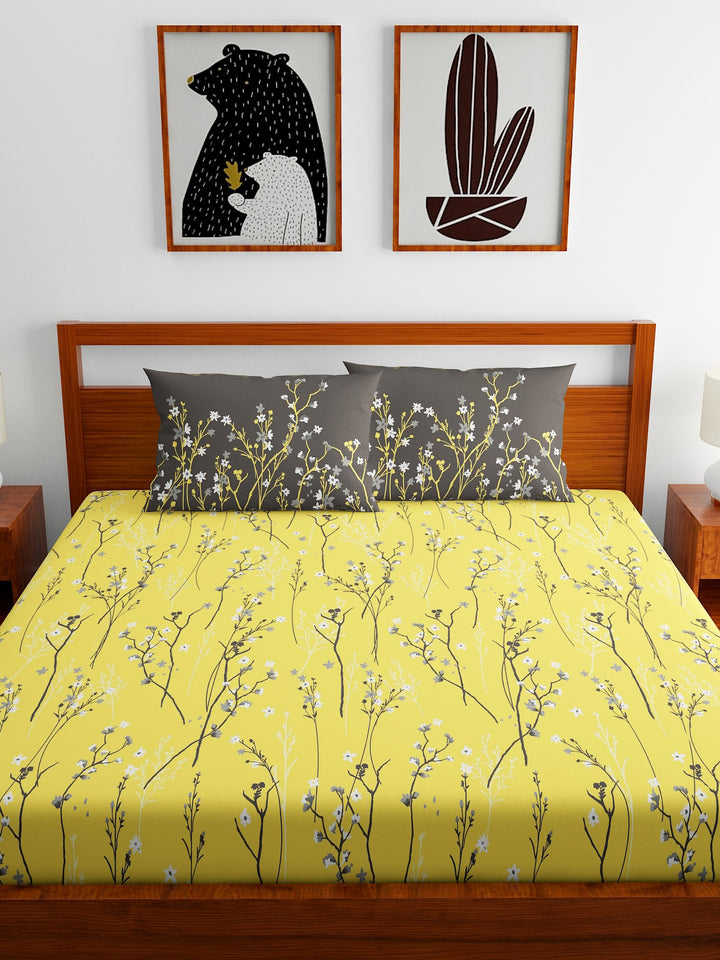 Home Ecstasy 100% Cotton 140TC Bedsheets, Premium