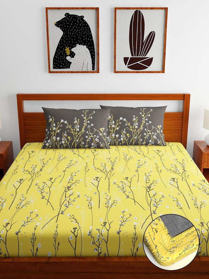 Home Ecstasy 100% Cotton 140TC Bedsheets, Premium