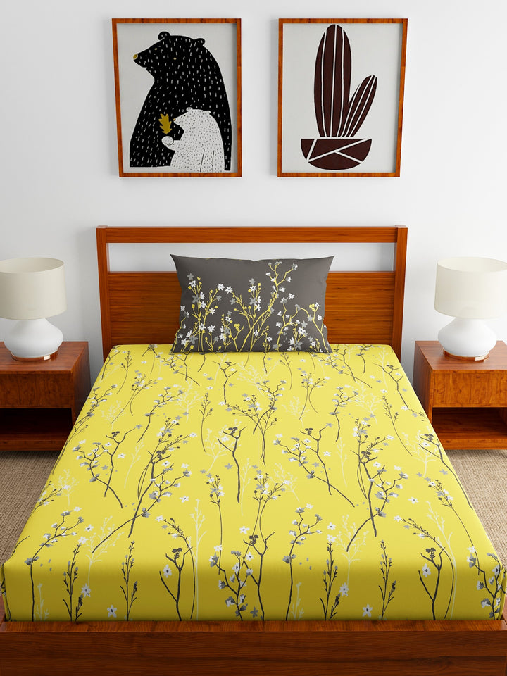 Home Ecstasy 100% Cotton 140TC Bedsheets, Premium
