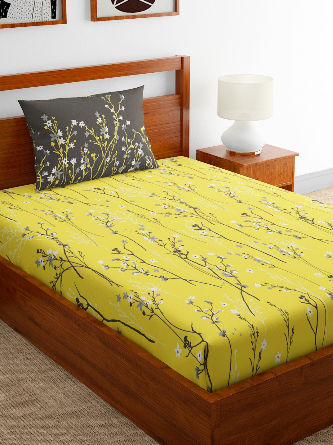 Home Ecstasy 100% Cotton 140TC Bedsheets, Premium