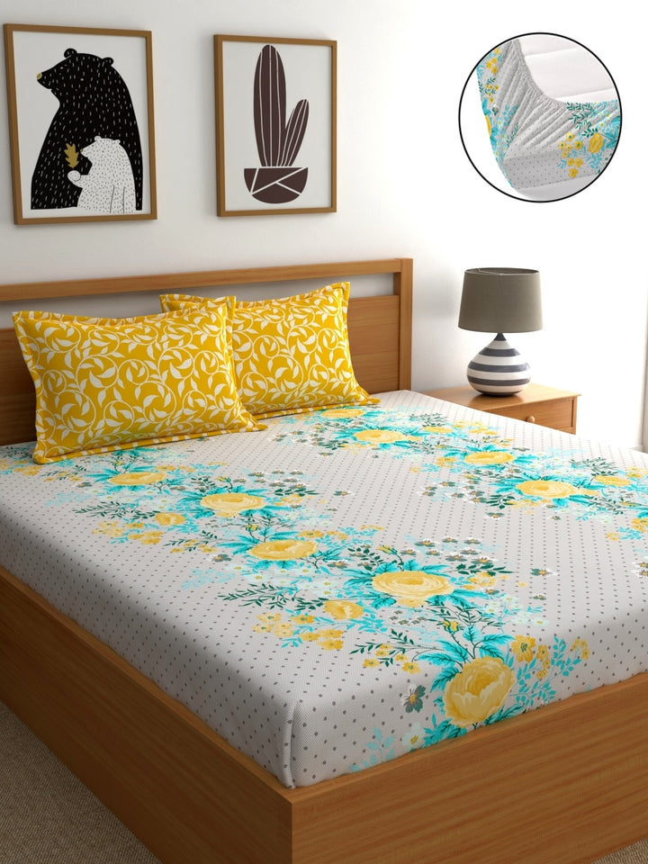 Home Ecstasy 100% Cotton 140TC Bedsheets, Premium