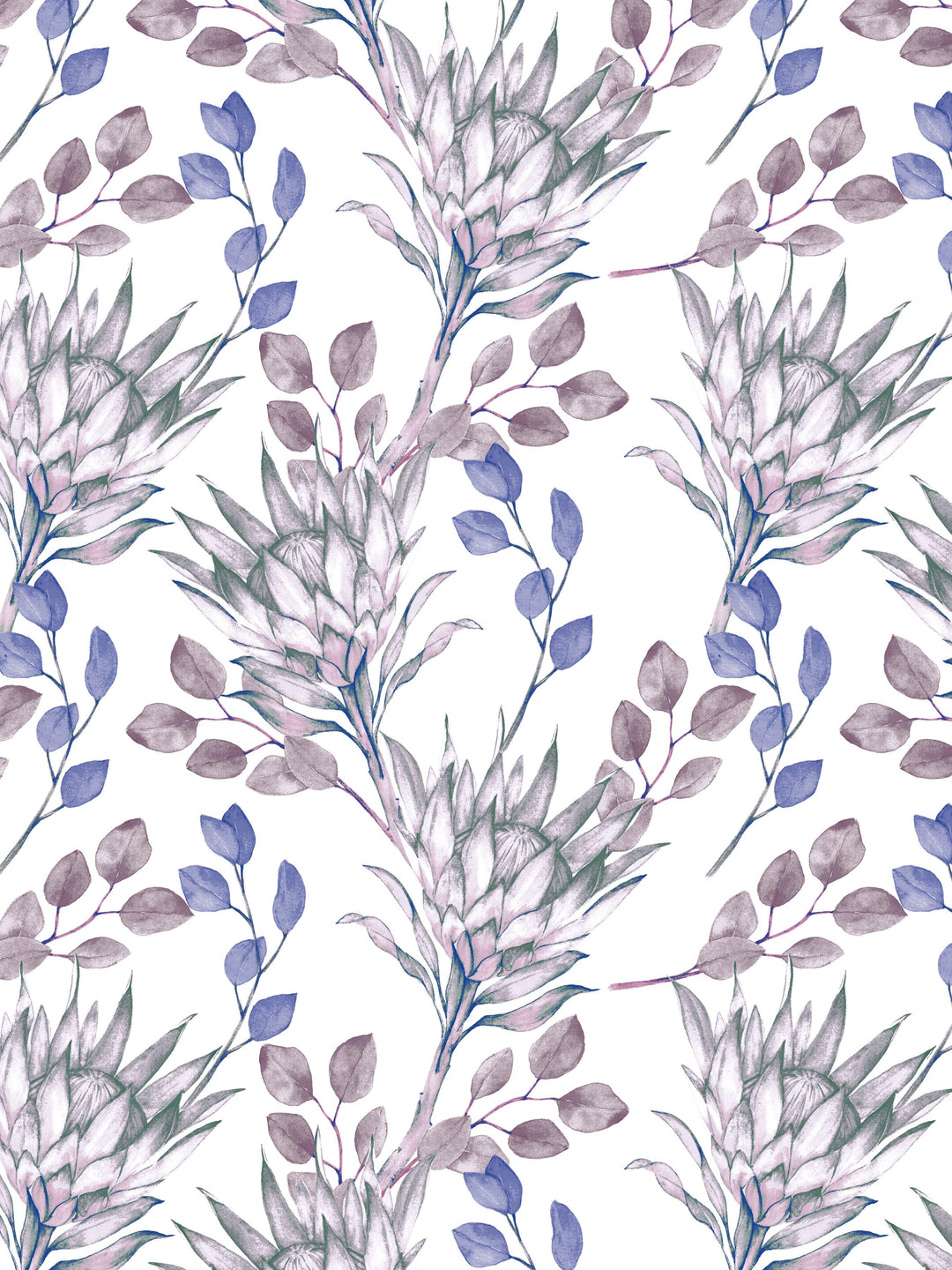 Home Ecstasy 100% Cotton Floral Bedsheet Set | 140 TC | Purple