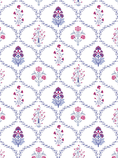 Home Ecstasy 100% Cotton Floral Bedsheet Set | 140 TC | Purple