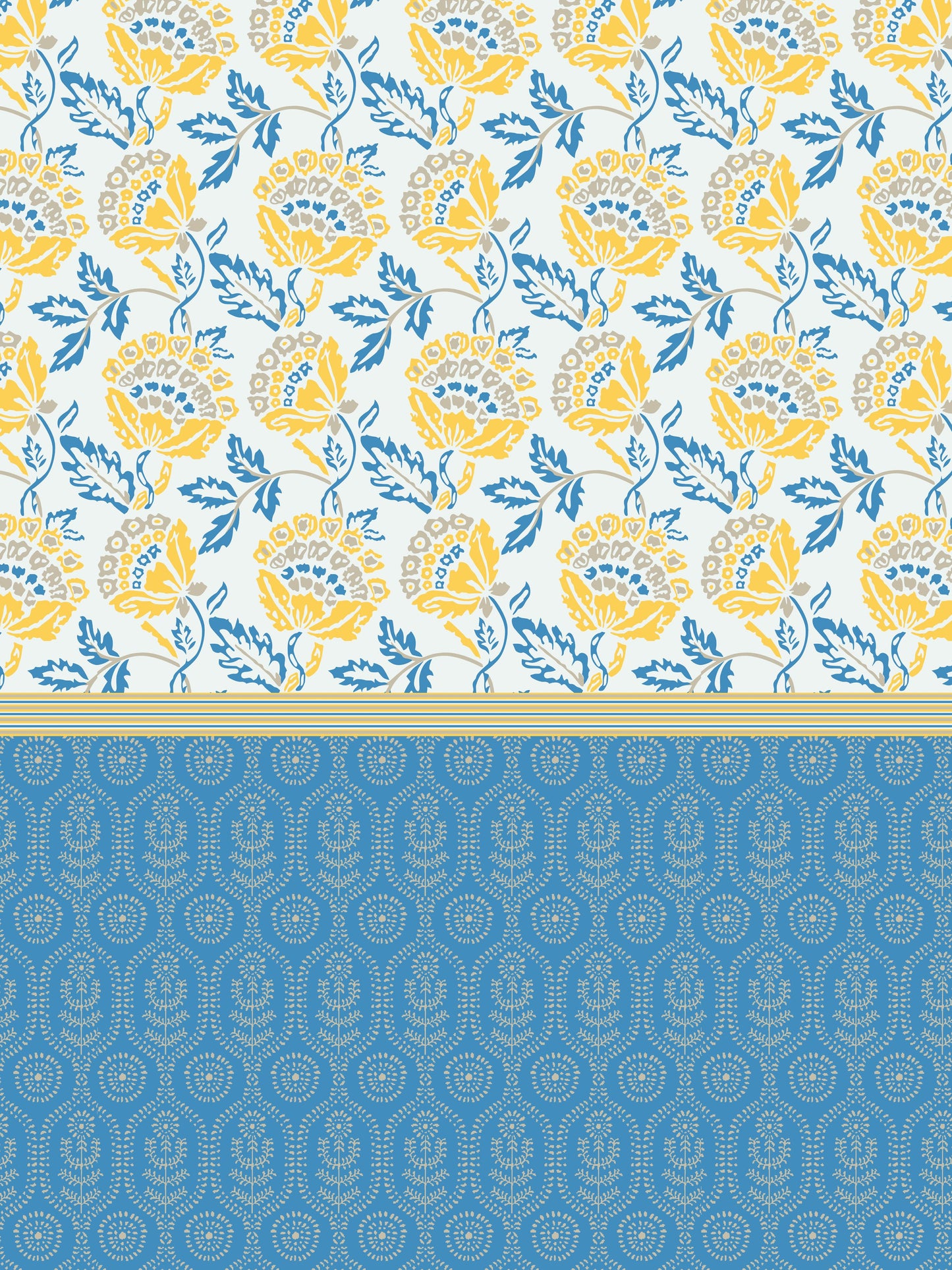 Home Ecstasy 100% Cotton Floral Bedsheet Set | 140 TC | Blue