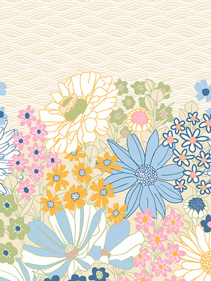 Home Ecstasy 100% Cotton 140 TC Floral Bedsheet Set - Colour: Light Blue