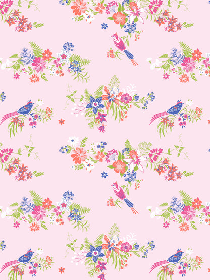 Home Ecstasy 100% Cotton Floral Bedsheet Set | 140 TC | Pink
