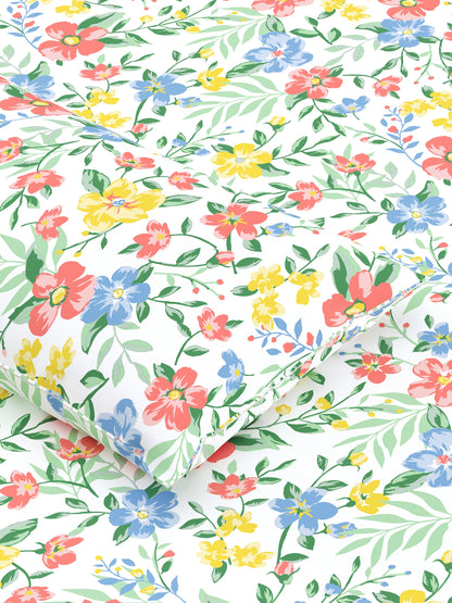 Home Ecstasy 100% Cotton Floral Bedsheet Set | 140 TC | Multi
