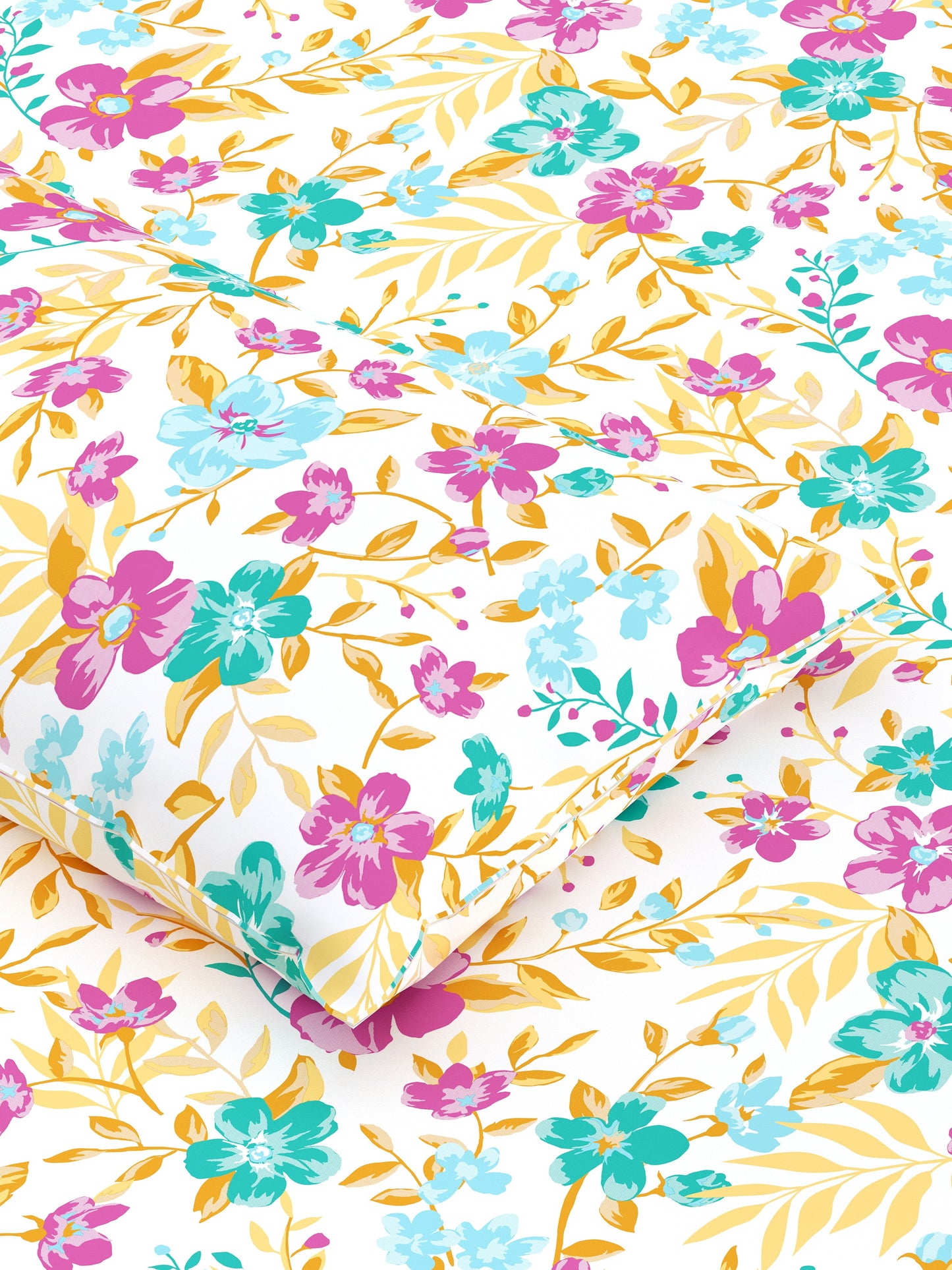 Home Ecstasy 100% Cotton Floral Bedsheet Set | 140 TC | Purple