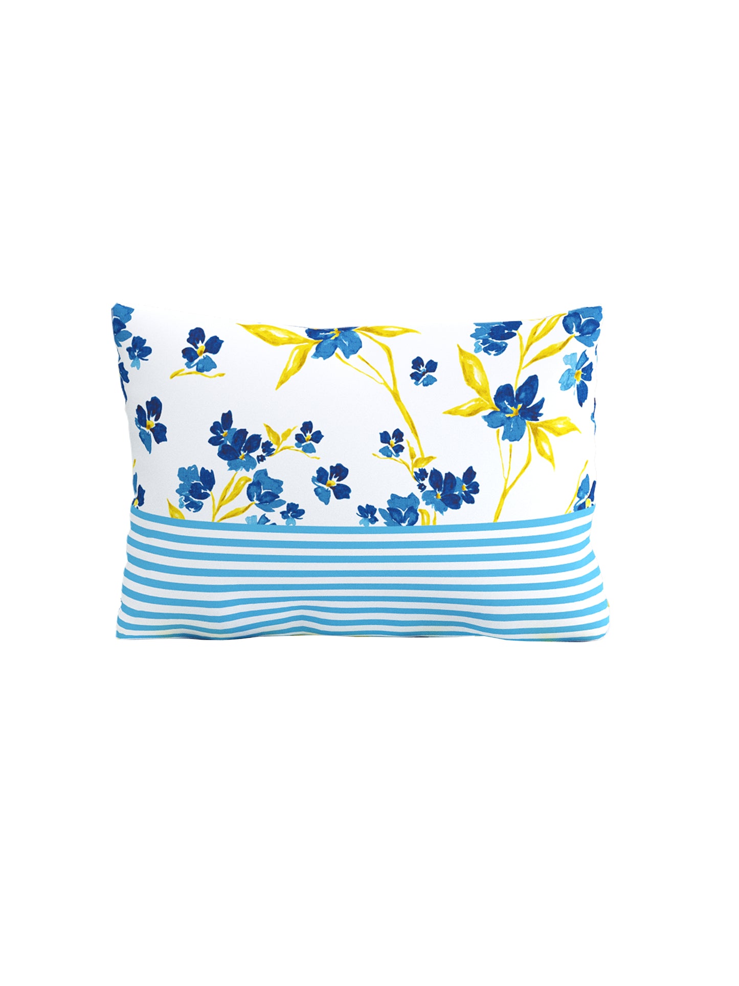 Home Ecstasy 100% Cotton 140 TC Floral Bedsheet Set - Colour: Blue
