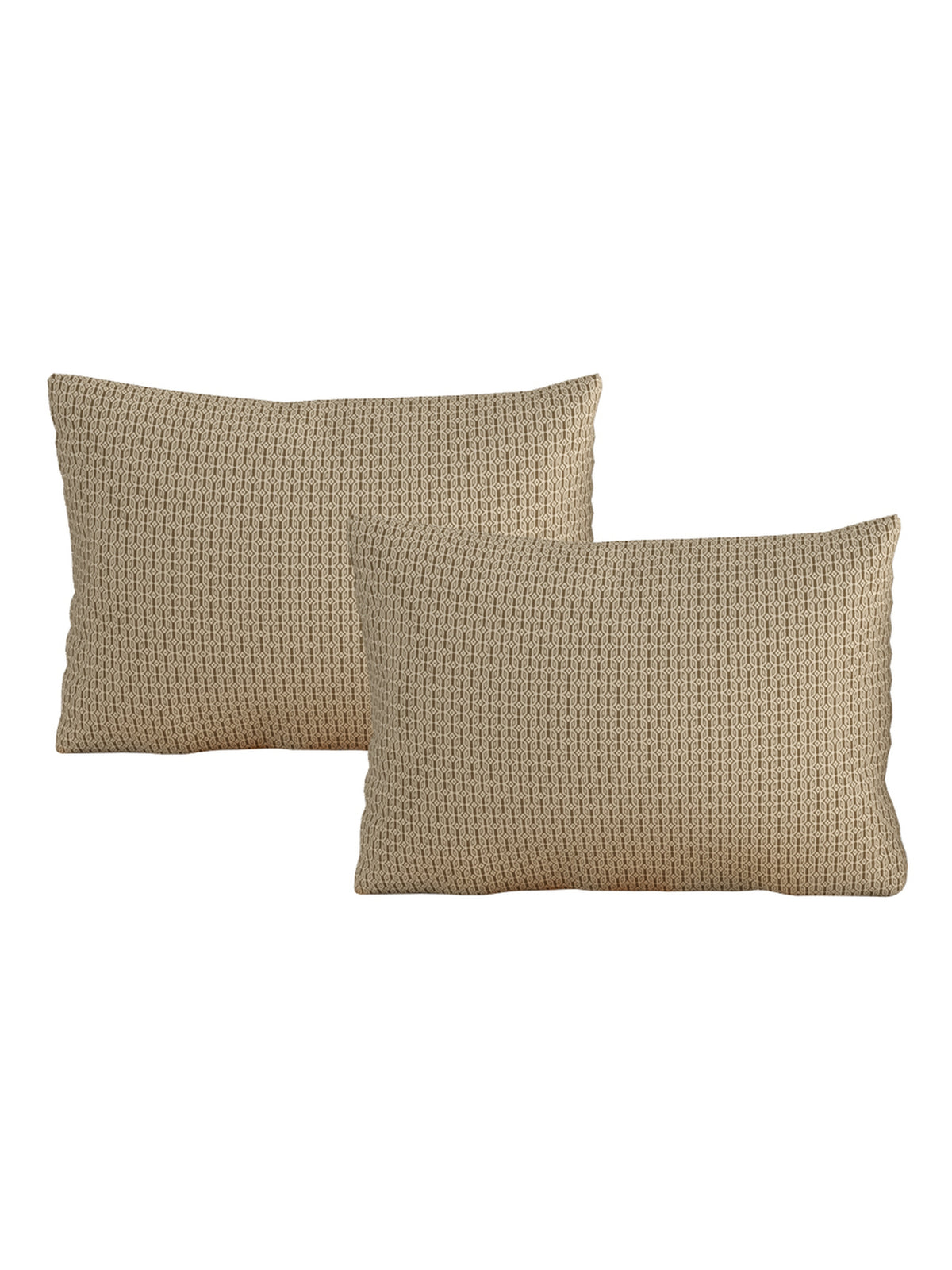 Home Ecstasy 100% Cotton 140 TC Floral Bedsheet Set - Colour: Brown