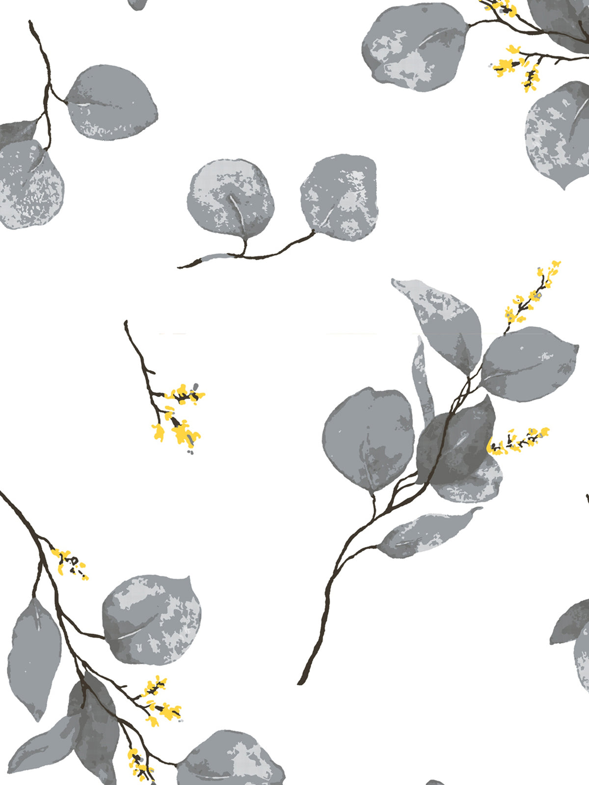 Home Ecstasy 100% Cotton 140 TC Floral Bedsheet Set - Colour: Grey