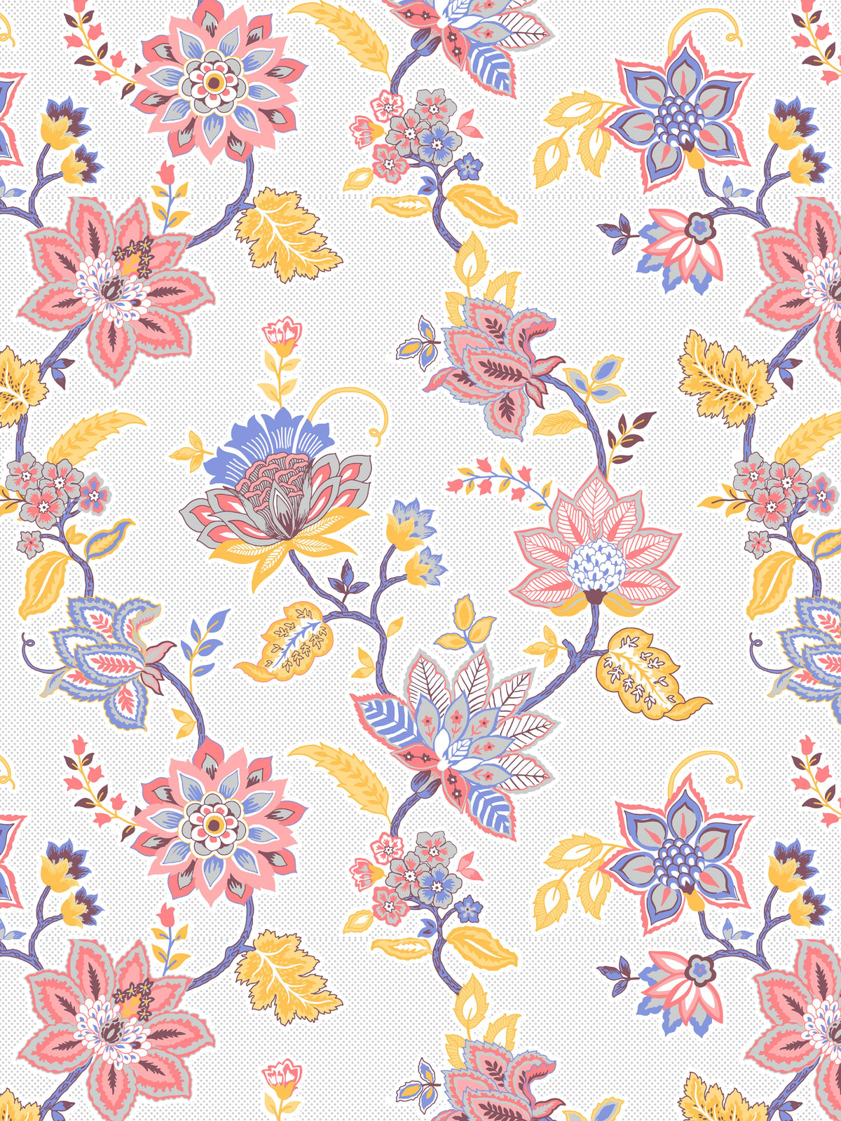 Home Ecstasy 100% Cotton 140 TC Floral Bedsheet Set - Colour: Purple