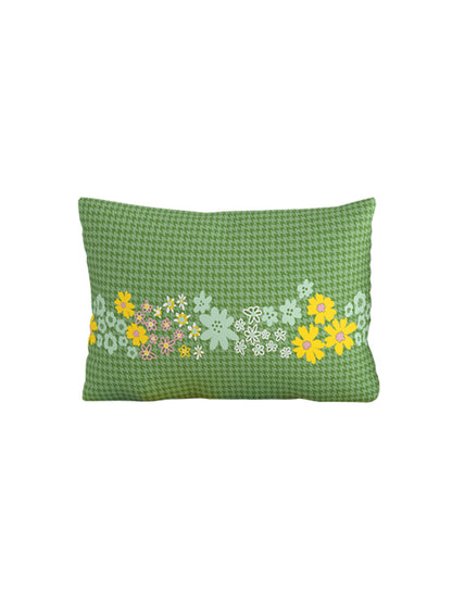 Home Ecstasy 100% Cotton 140 TC Floral Bedsheet Set - Colour: Green