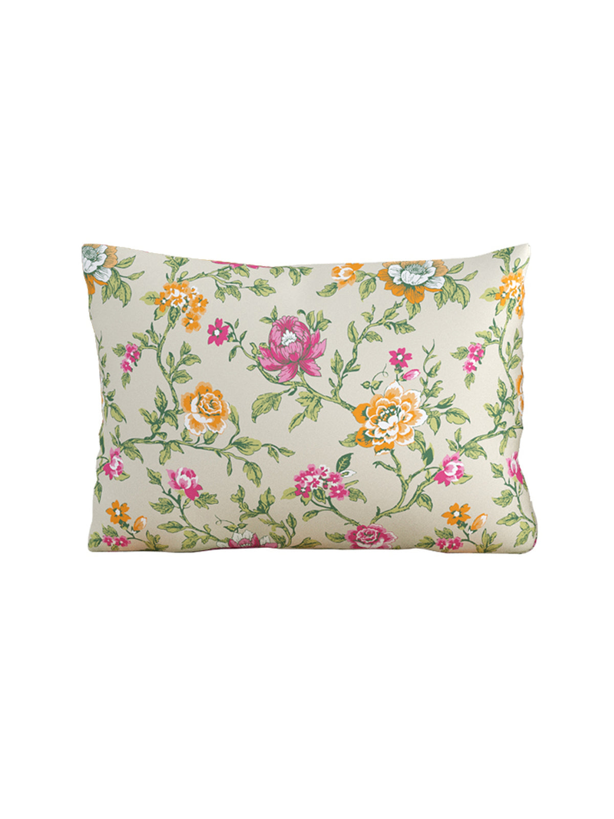 Home Ecstasy 100% Cotton 140 TC Floral Bedsheet Set - Colour: Beige