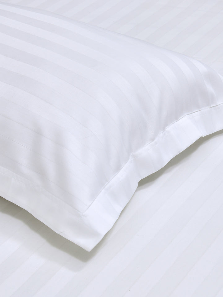 Dreamscape 100% Cotton 400TC Stripe Bedsheet, Premium