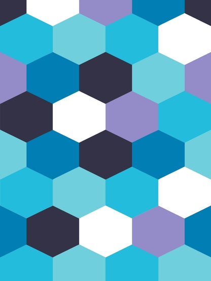 Home Ecstasy 100% Cotton Geometric Bedsheet Set | 140 TC | Blue