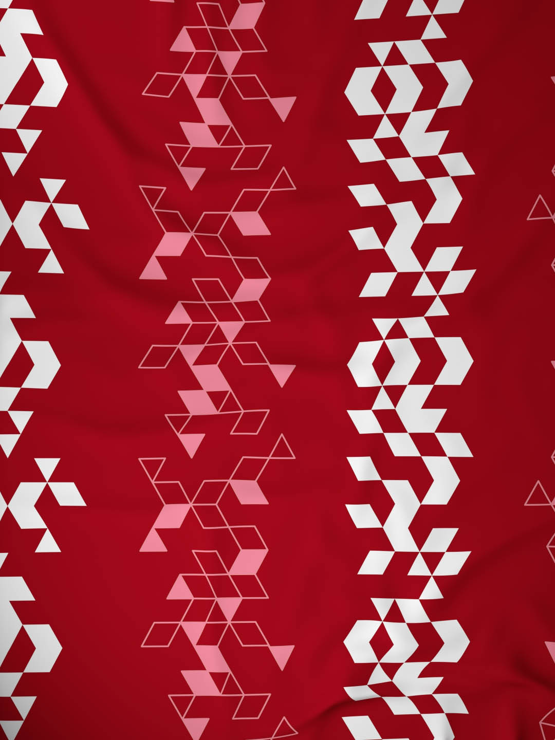 Dreamscape 100% Cotton Geometric Bedsheet Set