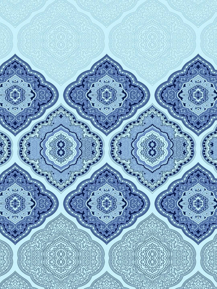 Dreamscape 100% Cotton Ethnic Bedsheet Set | 140 TC | Blue