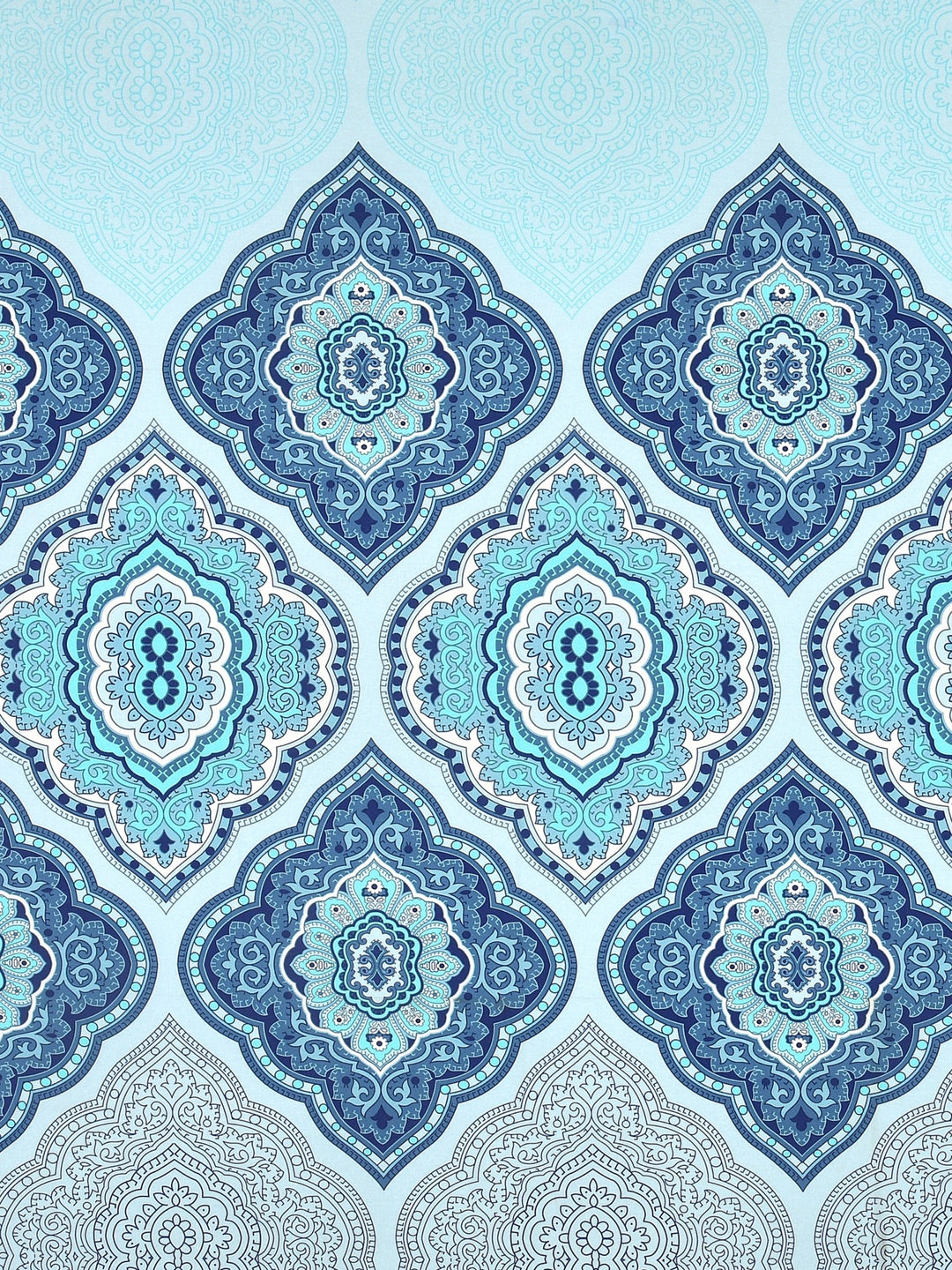 Dreamscape 100% Cotton Ethnic Bedsheet Set | 140 TC | Blue