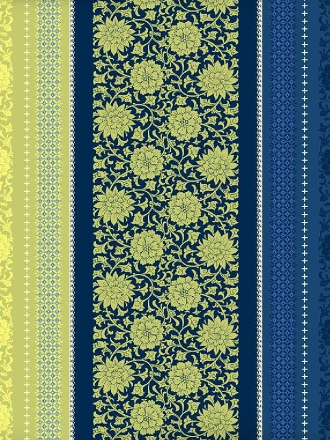 Dreamscape 100% Cotton Floral Lime Green Double Bedsheet