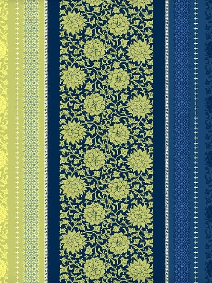 Dreamscape 100% Cotton Floral Lime Green Double Bedsheet