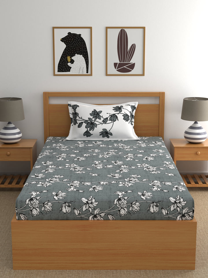 Dreamscape 100% Cotton Floral Bedsheet Set