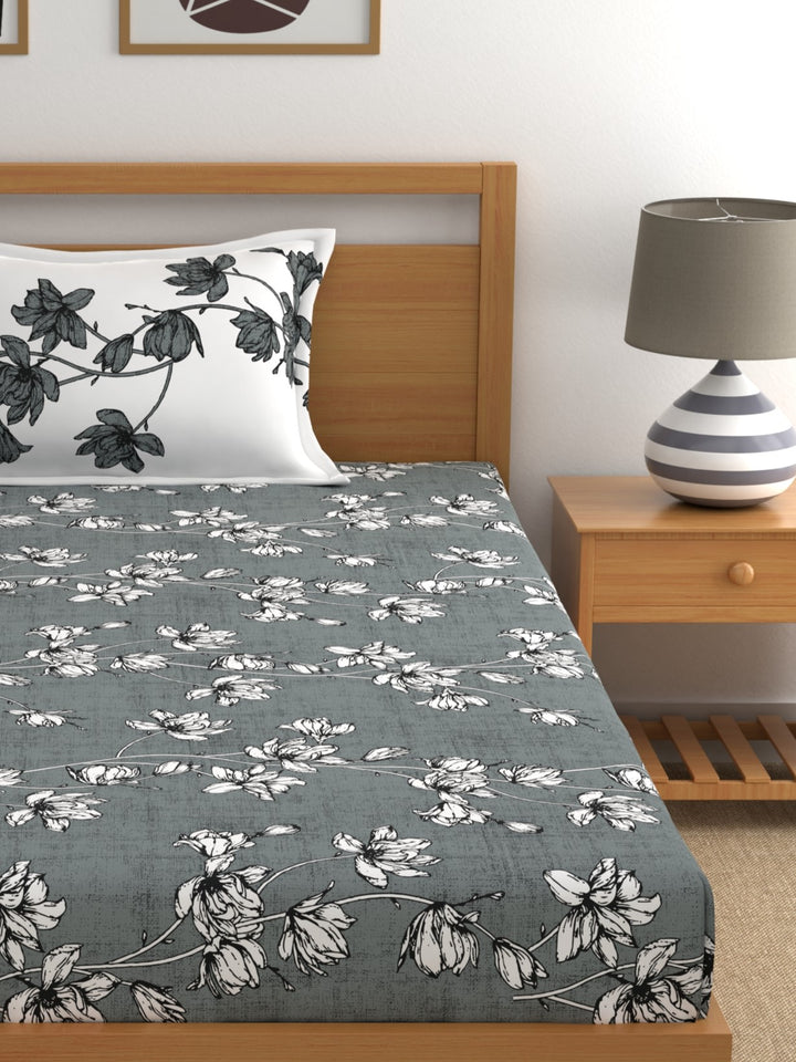 Dreamscape 100% Cotton Floral Bedsheet Set