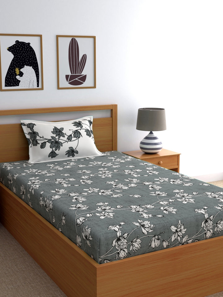Dreamscape 100% Cotton Floral Bedsheet Set