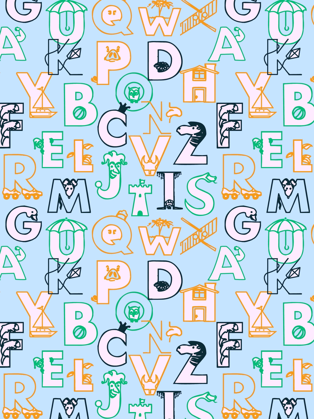 Dreamscape 100% Cotton Abstract Bedsheet Set | 140 TC | Blue