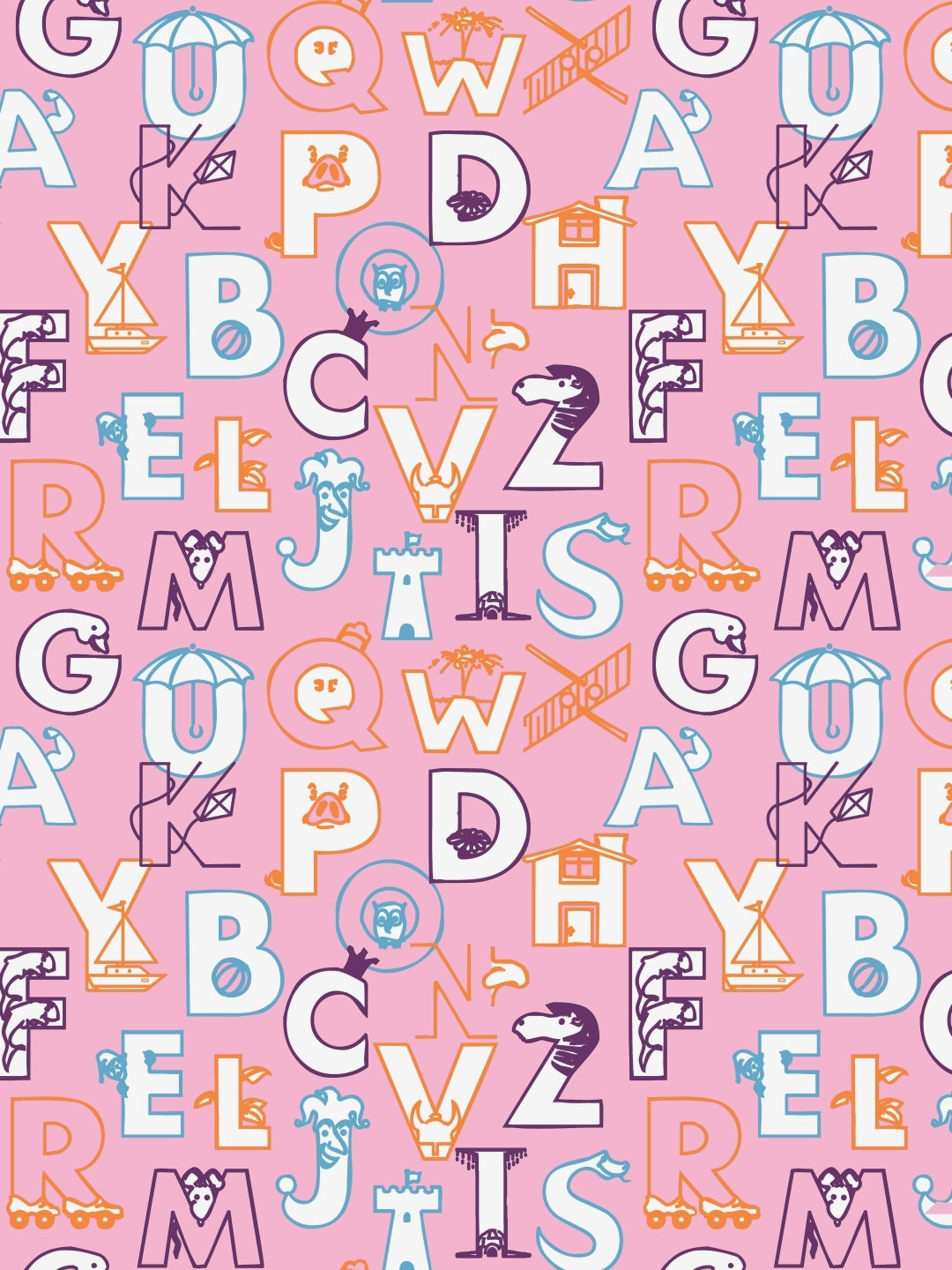 Dreamscape 100% Cotton Abstract Bedsheet Set | 140 TC | Light Pink