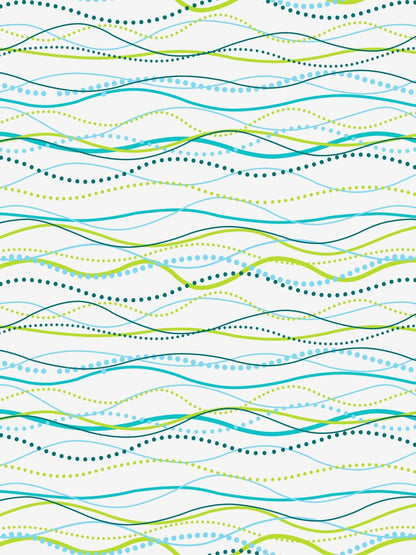 Dreamscape 100% Cotton Abstract Bedsheet Set | 140 TC | Teal Green