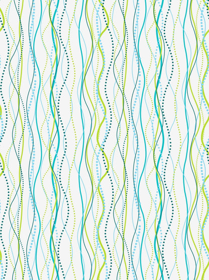 Dreamscape 100% Cotton Abstract Bedsheet Set | 140 TC | Teal Green