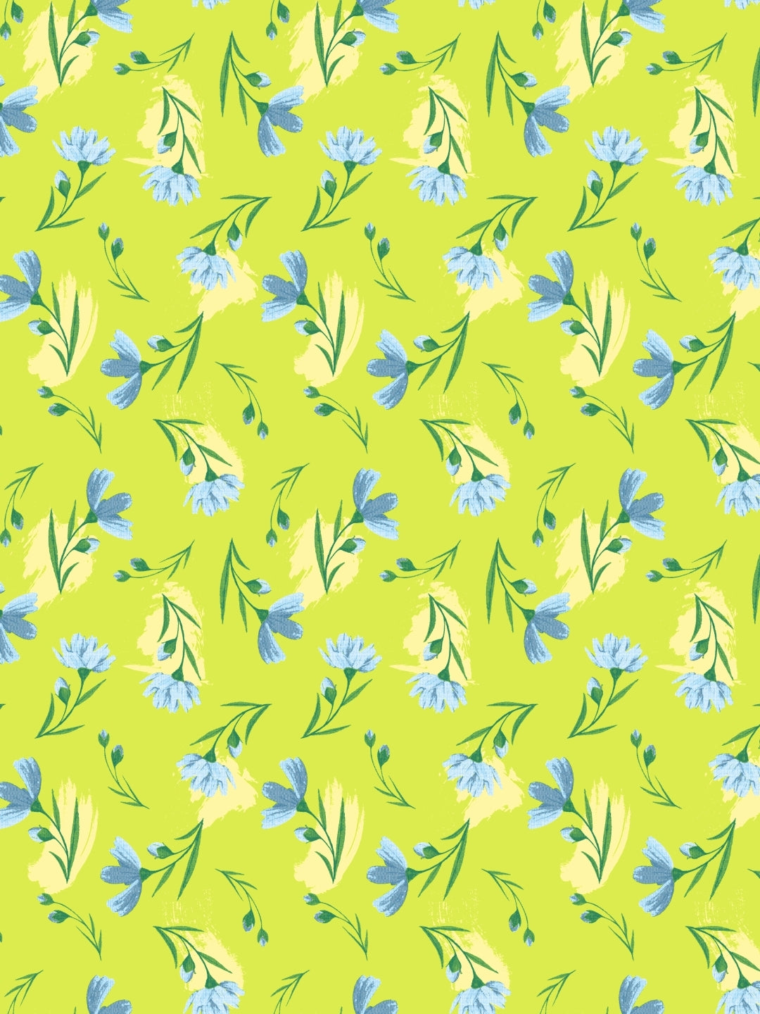 Dreamscape 100% Cotton Floral Bedsheet Set | 140 TC | Lime Green