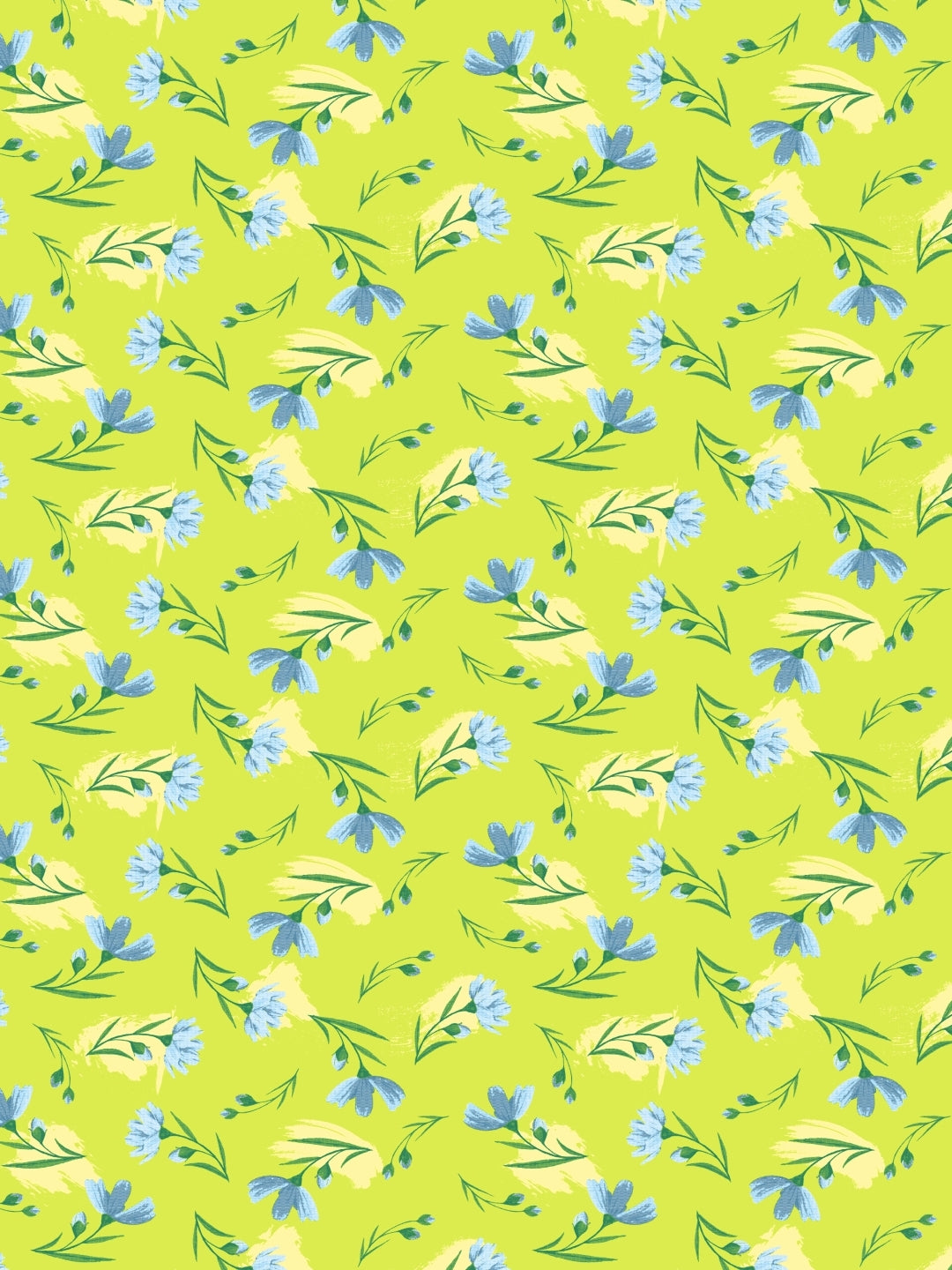 Dreamscape 100% Cotton Floral Bedsheet Set | 140 TC | Lime Green