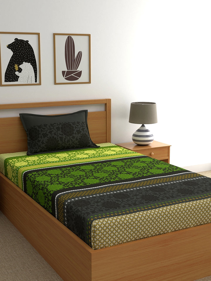 Dreamscape 100% Cotton Floral Bedsheet Set