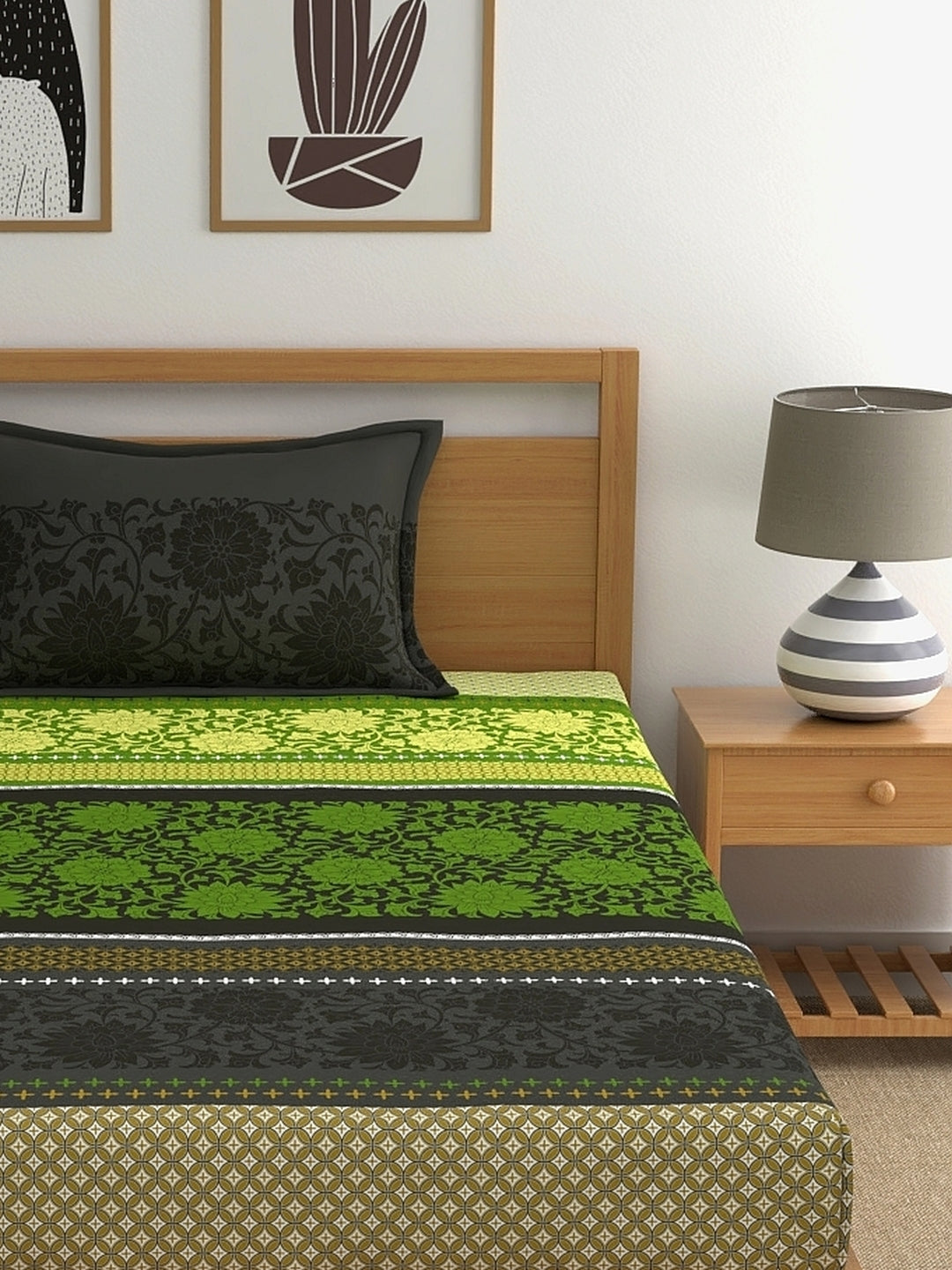 Dreamscape 100% Cotton Floral Bedsheet Set