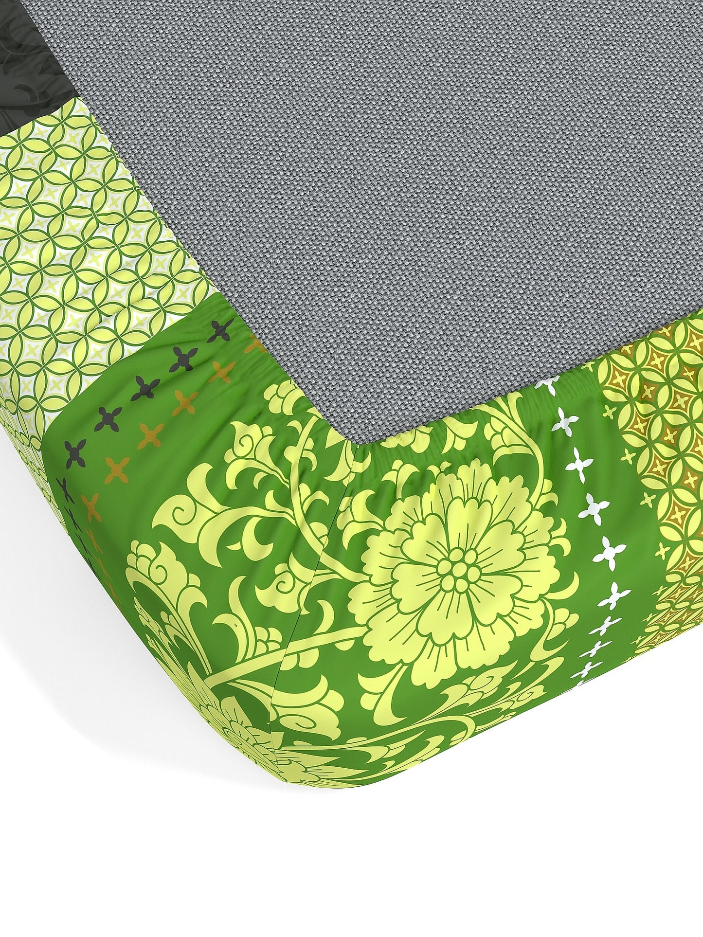 Dreamscape 100% Cotton Floral Bedsheet Set | 140 TC | Green