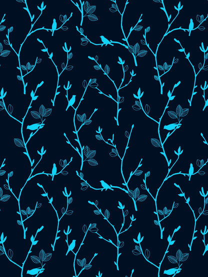 Dreamscape 100% Cotton Abstract Bedsheet Set | 140 TC | Blue