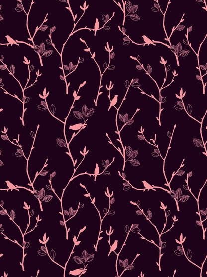 Dreamscape 100% Cotton Abstract Bedsheet Set | 140 TC | Purple