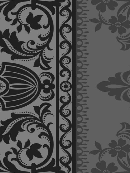 Dreamscape 100% Cotton Abstract Bedsheet Set | 140 TC | Grey