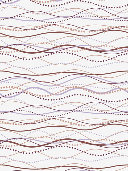 Dreamscape 100% Cotton Abstract Bedsheet Set | 140 TC | Maroon