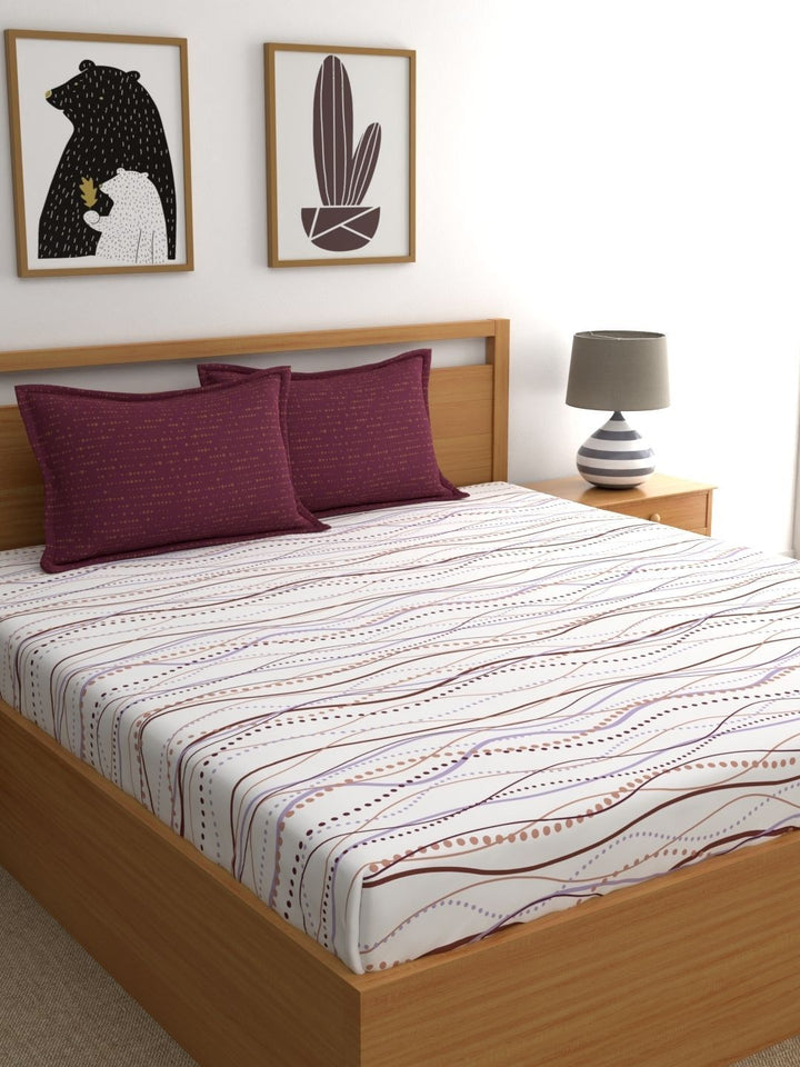 Dreamscape 100% Cotton Abstract Bedsheet Set
