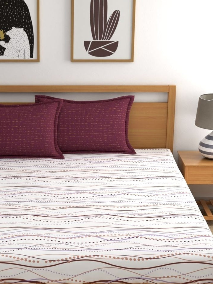 Dreamscape 100% Cotton Abstract Bedsheet Set